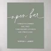 Poster SIGNE Mariage SAGE Open Bar (Devant)