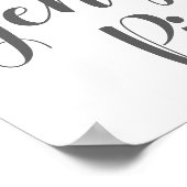 Poster Signe mariage - Signal Notre Jenga Piece Panneau F (Coin)