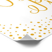 Poster Signe mariage - Signer Notre Jenga Piece Confetti (Coin)