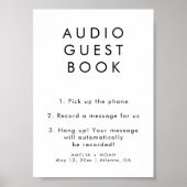 Poster Signe Mariage simple élégant audio (Devant)