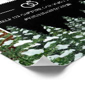 Poster SIGNE Mariage Snowy Noir & Forêt Oh Snap (Coin)