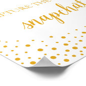 Poster SIGNE mariage - SYMBOLE Mariage Snapchat Confetti (Coin)