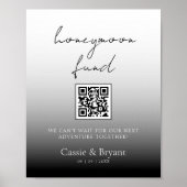 Poster SIGNE Mariage unique Black and White Honeymoon Fun (Devant)