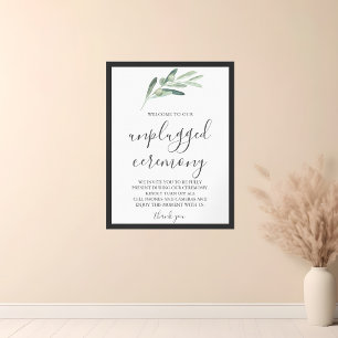Poster SIGNE Mariage vert Olive Unplugged