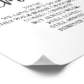 Poster Signe Mémorial En Mémoire Affectueuse Dans Notre C (Coin)