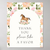 Poster SIGNE Merci de fête du Cheval Favor (Devant)