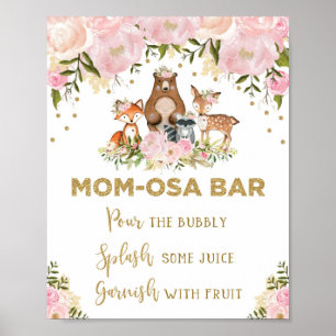 Poster SIGNE Mimosa Mom-osa Bar Girl Baby shower bois