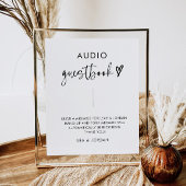 Poster Signe minimaliste audio moderne