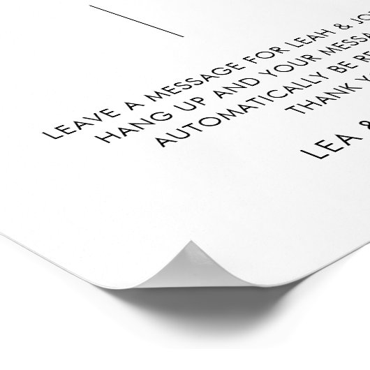 Poster Signe minimaliste audio moderne (Coin)