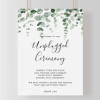 Signe minimaliste de cérémonie de débranchement Eu