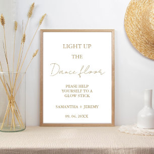 Poster Signe minimaliste de Mariage de script moderne