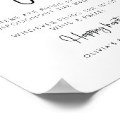 Poster Signe minimaliste de script moderne (Coin)