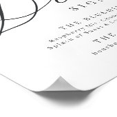 Poster Signe minimaliste de signature de script moderne (Coin)