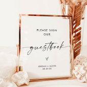 Poster Signe minimaliste Mariage, Mariage moderne