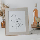 Poster Signe minimaliste moderne Cartes de Script & Cadea