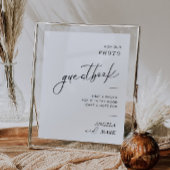 Poster Signe minimaliste moderne Mariage photo