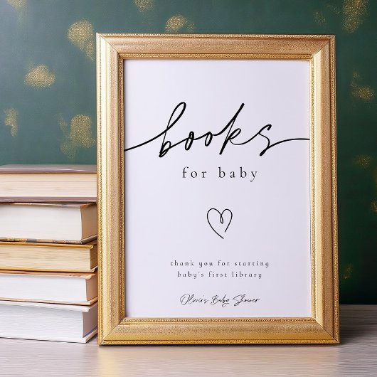 Poster Signe minimaliste pour bébé