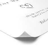 Poster Signe minimaliste pour bébé (Coin)