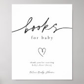 Poster Signe minimaliste pour bébé (Devant)
