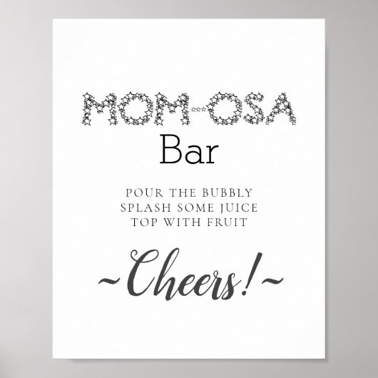 Poster SIGNE MINIMUM BARRE MimOSE Simple (Devant)