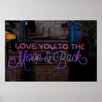 SIGNE NEON 'LOVE YOU TO THE LON & Back'