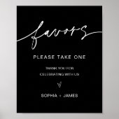 Poster SIGNE NOIR Faveurs de mariage (Devant)