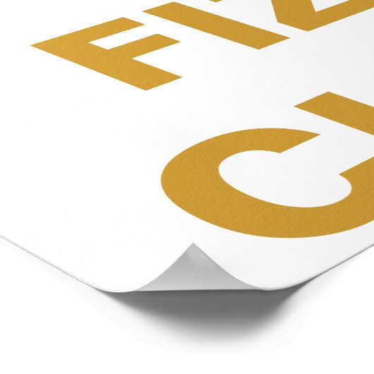 Poster SIGNE Panier à barres CLINK FIZZ POP (Coin)