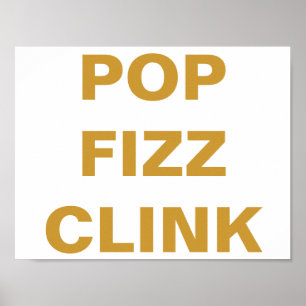Poster SIGNE Panier à barres CLINK FIZZ POP