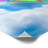 Poster Signe PEACE rempli de couleurs 1 (Coin)