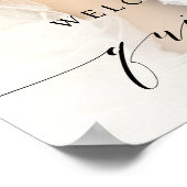 Poster Signe photo simple et élégant de Quinceañera (Coin)