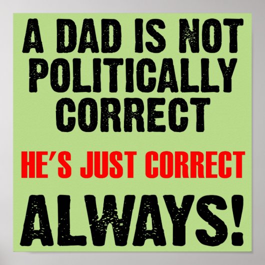 Poster Signe politiquement correct d'affiche de droit de (Devant)