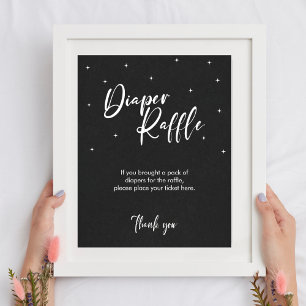 Poster Signe rabique minimaliste des jeux de Baby shower