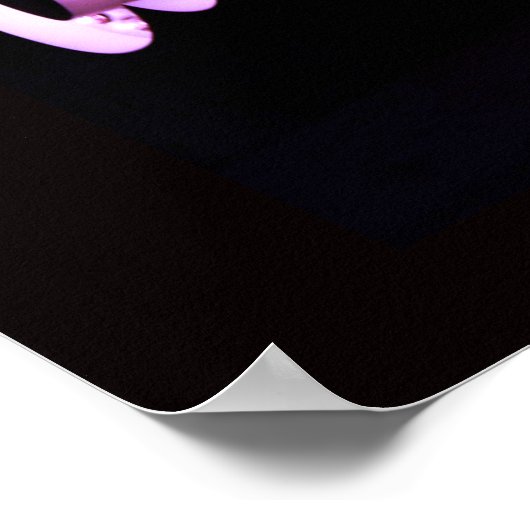 POSTER SIGNE ROSE "TOUT VA BIEN" (Coin)