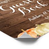 Poster Signe Rustique Automne Floral Mason Lumières Jar L (Coin)