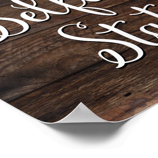 Poster SIGNE Rustique CHic SELFIE (Coin)