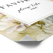 Poster Signe Rustique Fleur sauvage rétro Faveurs (Coin)