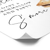 Poster Signe Rustique Outdoor S'more Mariage (Coin)