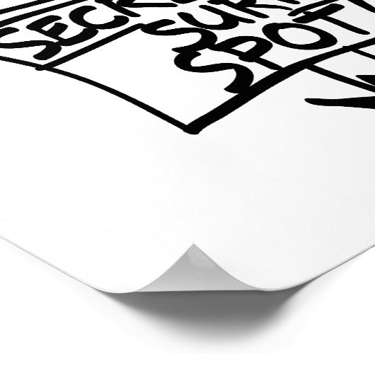 Poster Signe secret du Surf (Coin)