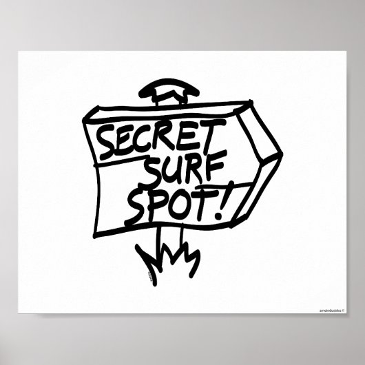 Poster Signe secret du Surf (Devant)