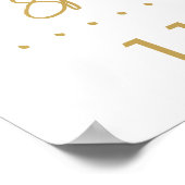 Poster Signe Sendoff Sparkler Sparkler à main chic (Coin)