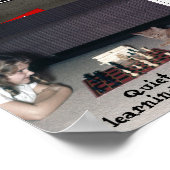 Poster Signe silencieux s'il vous plaît (apprentissage en (Coin)