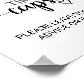 Poster Signe simple de la capsule temps de calligraphie n (Coin)