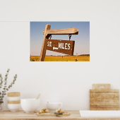 Poster SIGNE SIX MILES SUR L'Ile Tybee, Géorgie (Cuisine)