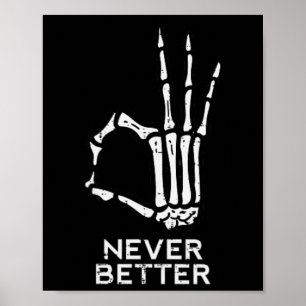 Poster Signe Skeleton Halloween M