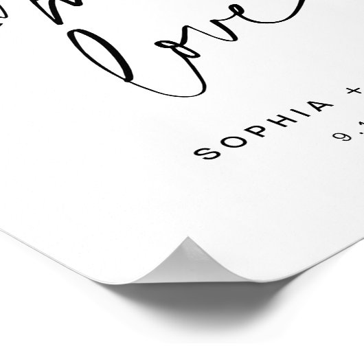 Poster SIGNE S'more Amour Mariage (Coin)