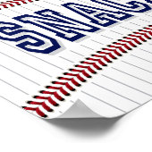 Poster Signe SNACK de la fête de baseball (Coin)