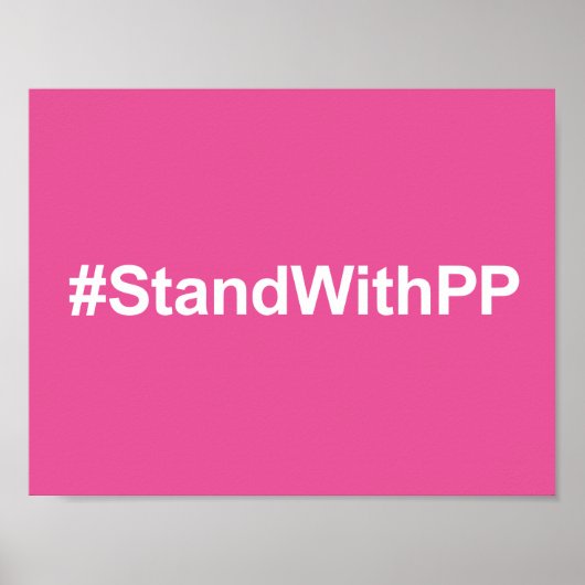 Poster signe #StandWithPP (Devant)