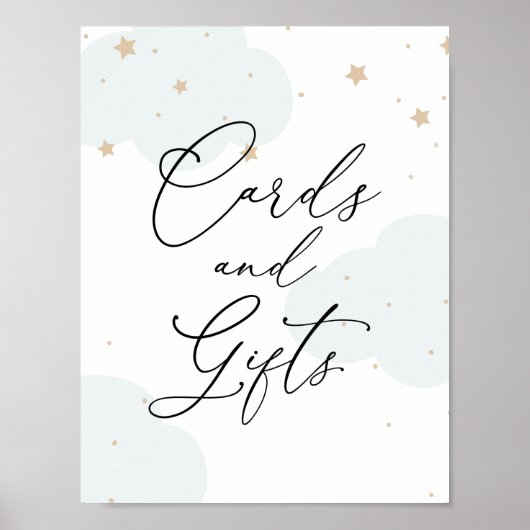 Poster Signe sur la Lune Twinkle Star Cartes et cadeaux (Devant)