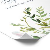 Poster Signe texte personnalisé Été vert (Coin)