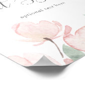 Poster Signe texte personnalisé Spring Chercher Blossom (Coin)